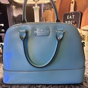 Kate Spade Robin’s egg/tiffany blue/turquoise Blue Leather Satchel